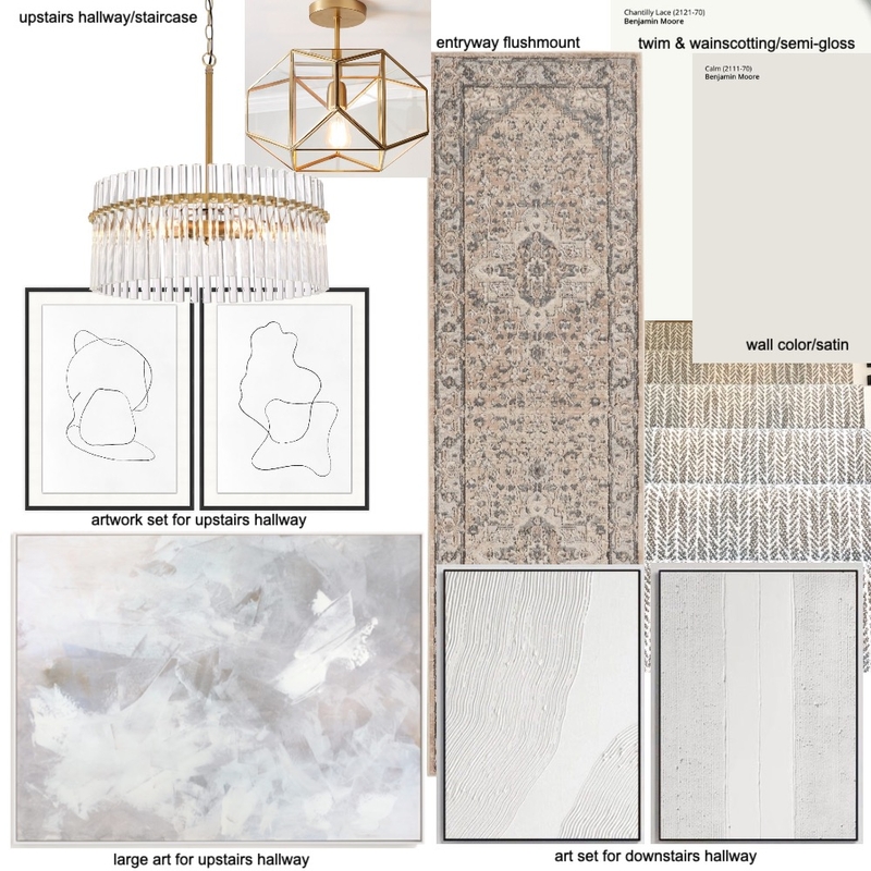 Helms Upstairs Hallway Mood Board by DecorandMoreDesigns on Style Sourcebook