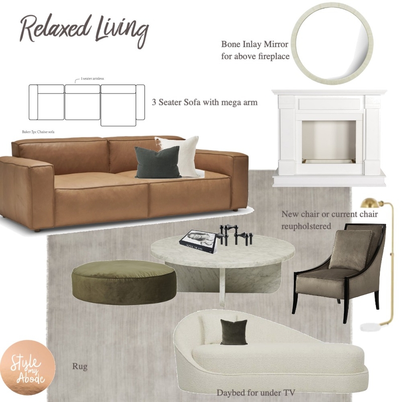 Relaxed Living with formal twist Mood Board by Style My Abode Ltd on Style Sourcebook