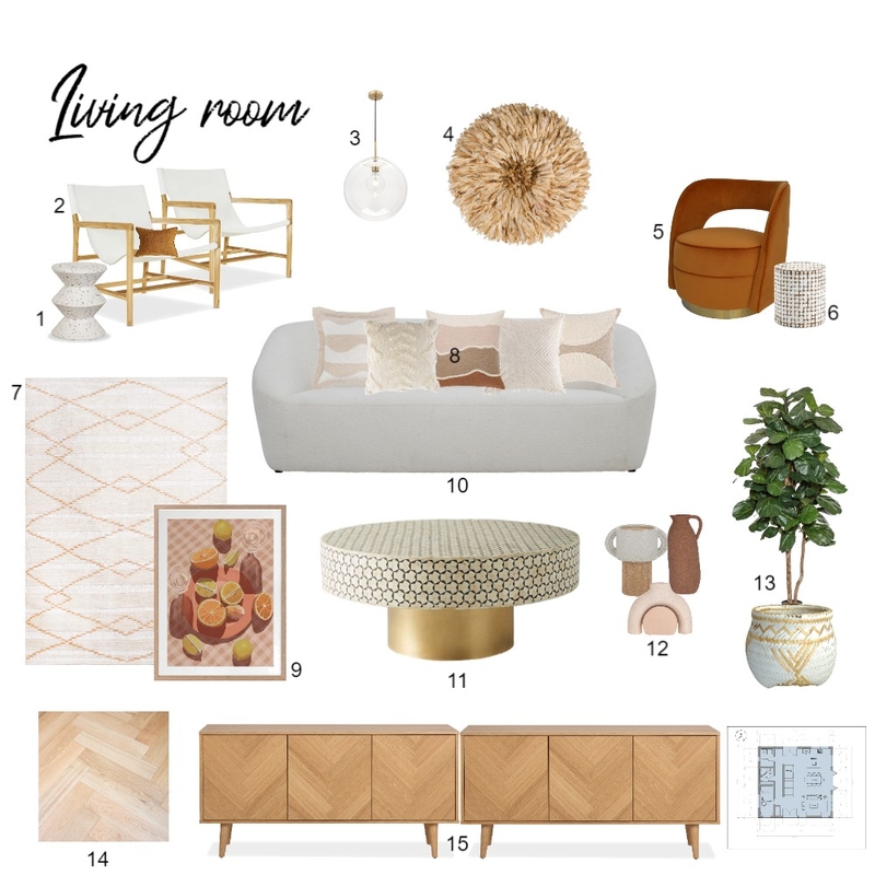 assignment 9 LIVING ROOM Mood Board by Tetsolomon on Style Sourcebook