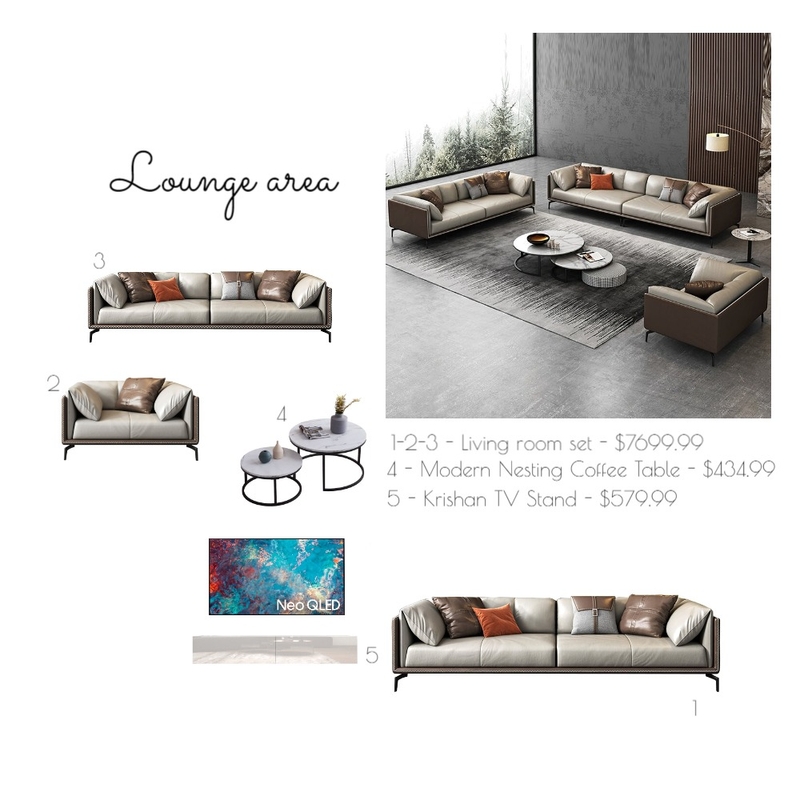 L100 Lounge area Mu6 - 172 Wentworth dr, Halifax Mood Board by Andrea Design on Style Sourcebook