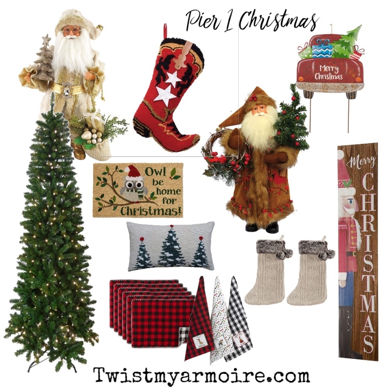 Pier 1 Christmas Mood Board by Twist My Armoire on Style Sourcebook