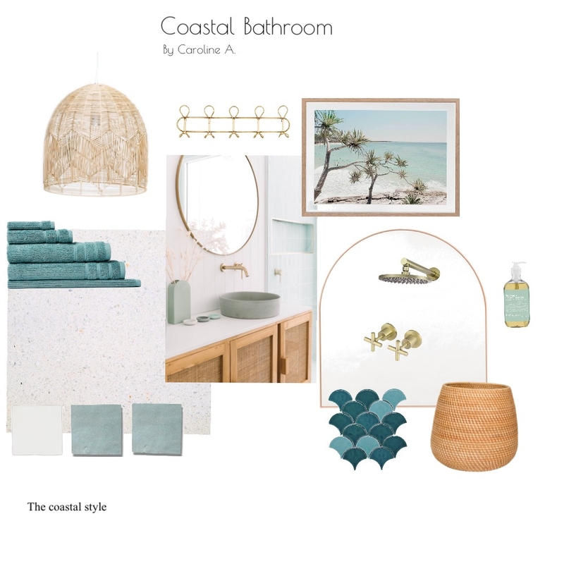 Coastal Bathroom Mood Board by Caroline A. on Style Sourcebook
