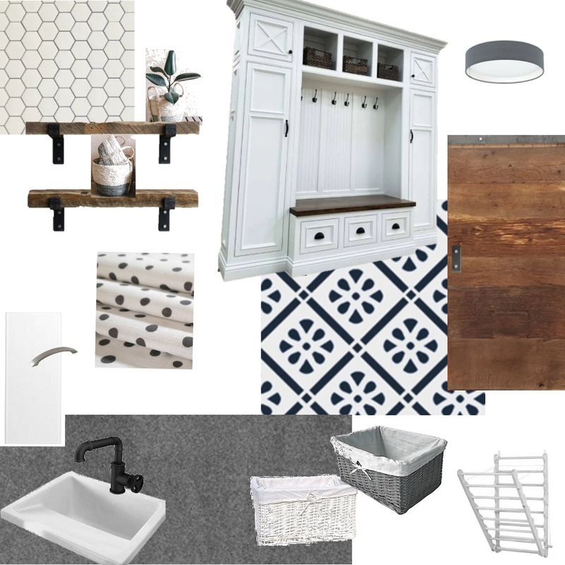 Mudroom/Laundry Sample Board no key Mood Board by Nienke Offer on Style Sourcebook