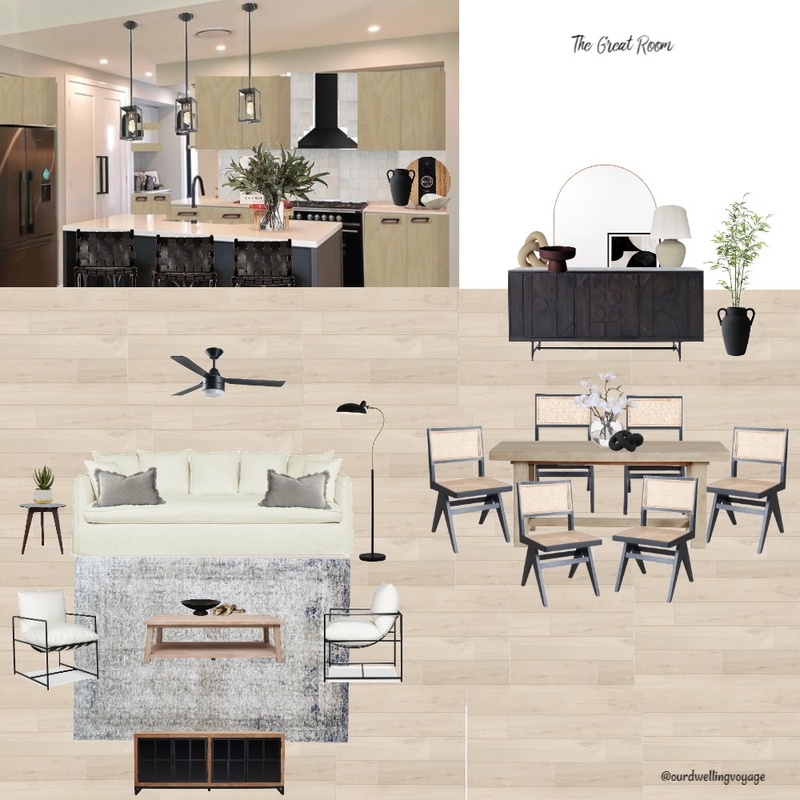 The Great Room Mood Board by Casa Macadamia on Style Sourcebook