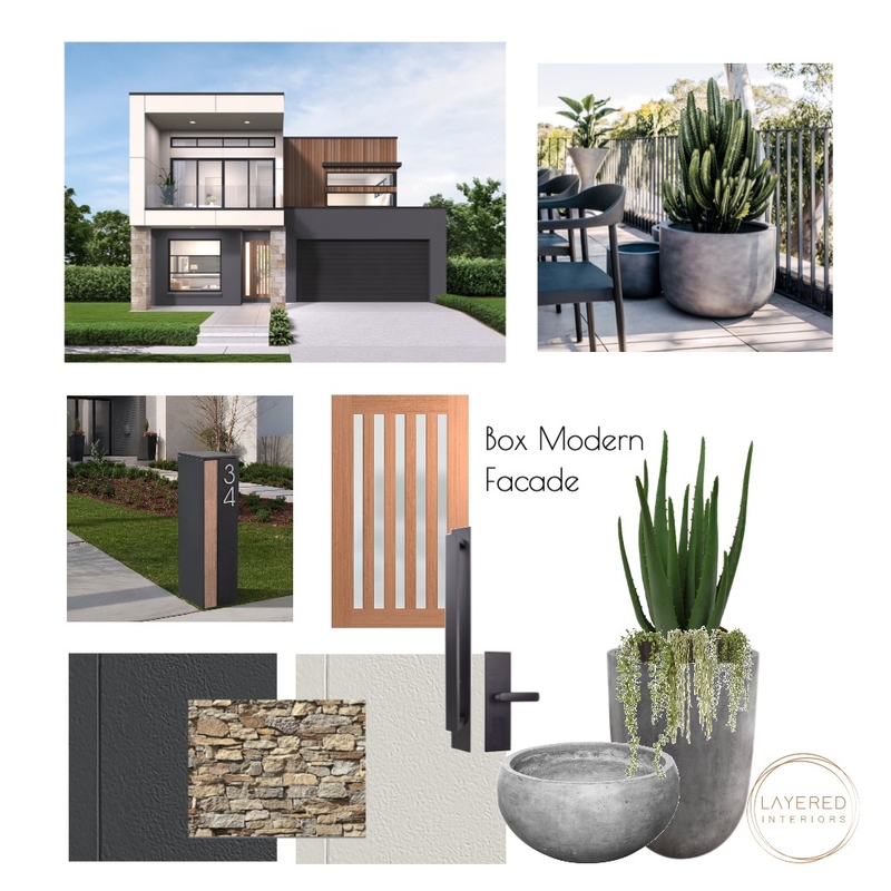 Box Modern Facade Mood Board by Layered Interiors on Style Sourcebook