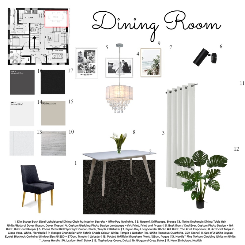 DINING ROOM Mood Board by pamvrl on Style Sourcebook
