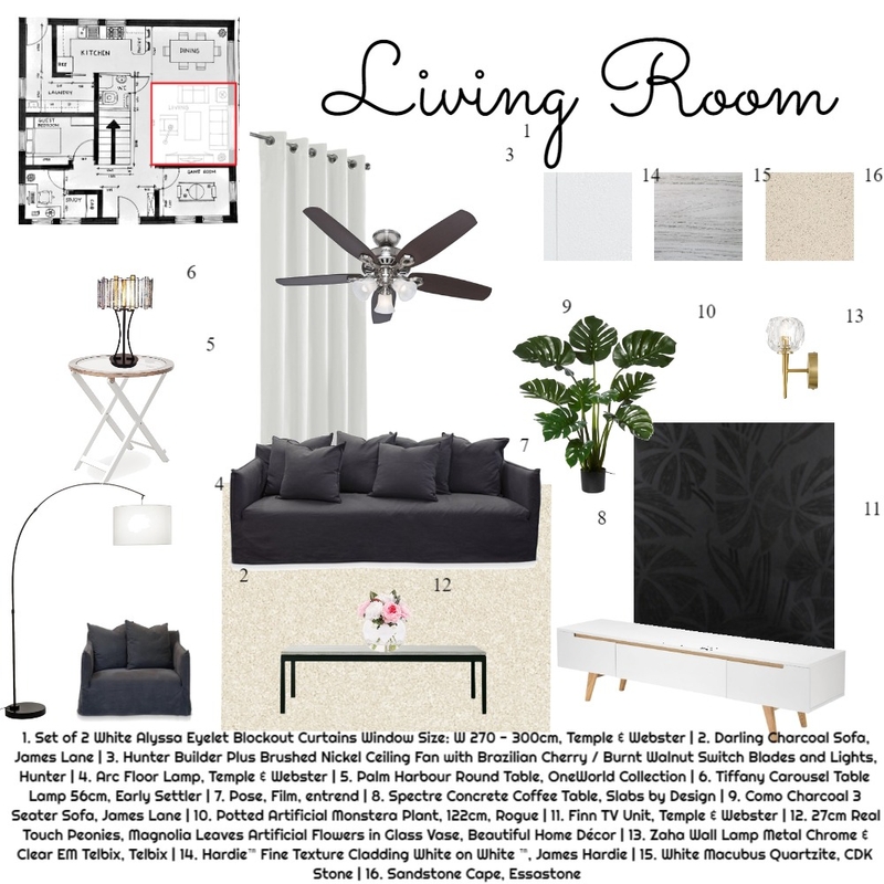 Living Room Mood Board by pamvrl on Style Sourcebook