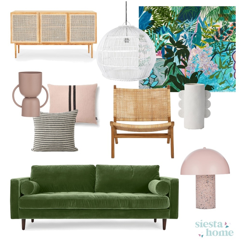 colourful boho Mood Board by Siesta Home on Style Sourcebook