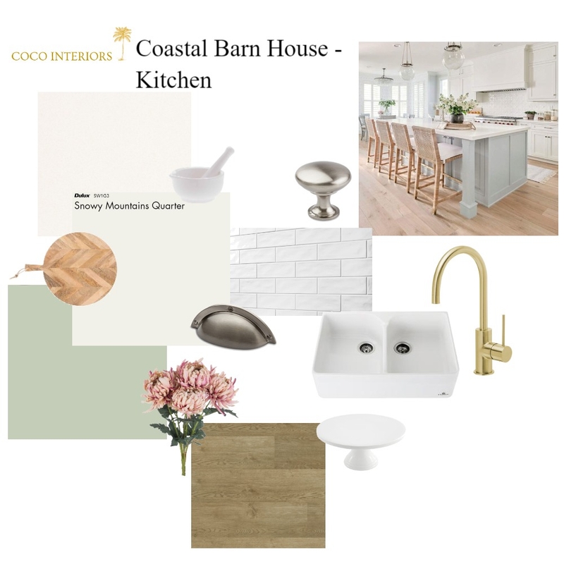 Coastal Barn House Kitchen Mood Board by Coco Interiors on Style Sourcebook