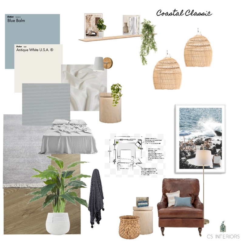 Master Bedroom Coastal Classic- Katie and Dean Mood Board by CSInteriors on Style Sourcebook