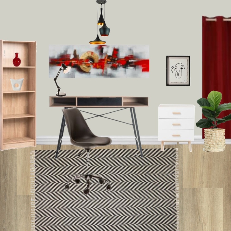 H01 - MODERN RED, GREY, BROWN Mood Board by Taryn on Style Sourcebook