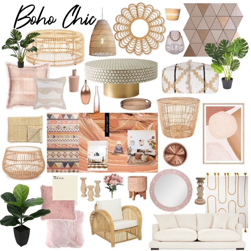 Boho Chic Mood Board by Jo Steel on Style Sourcebook