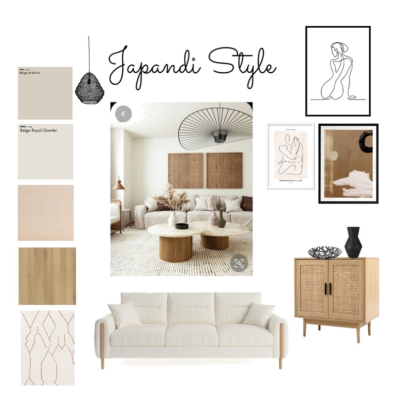 Japandi Style Mood Board by Beauhomedecor on Style Sourcebook