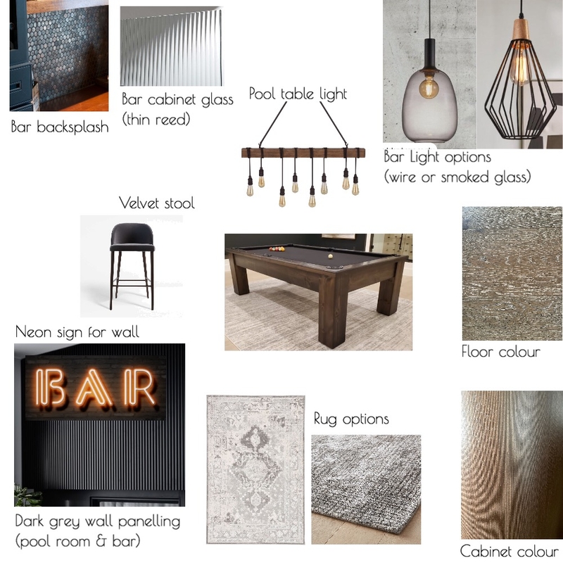 Rec Room Materials Mood Board by LynneB on Style Sourcebook