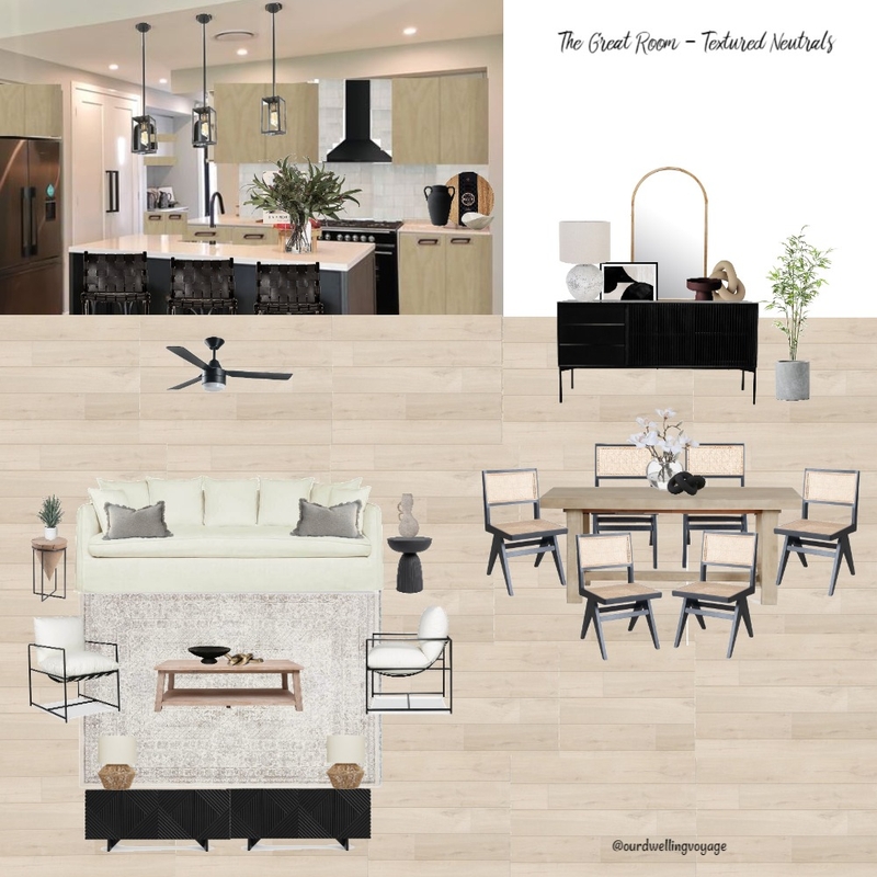 The Great Room - Textured Neutrals Mood Board by Casa Macadamia on Style Sourcebook