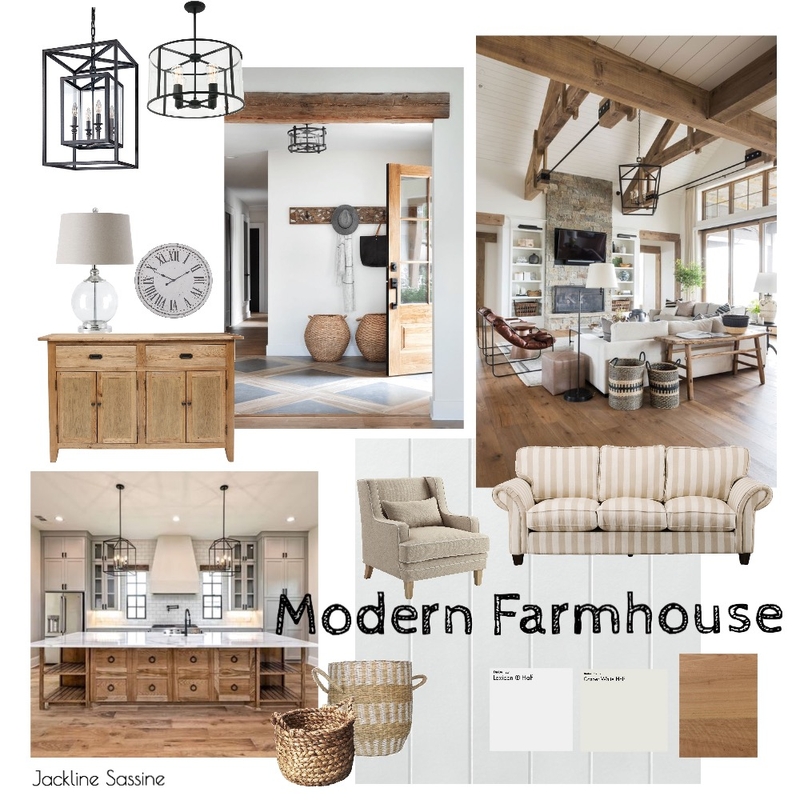 Modern Farmhouse Style Mood Board by js on Style Sourcebook