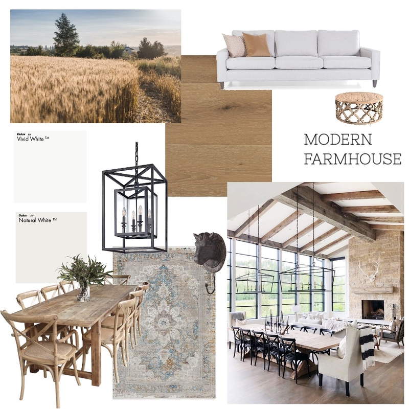 Modern Farmhouse Mood Board by bekbatham on Style Sourcebook