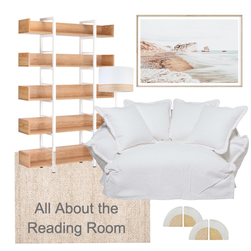 All About the Reading Nook Mood Board by Suzanne Kutra Design on Style Sourcebook