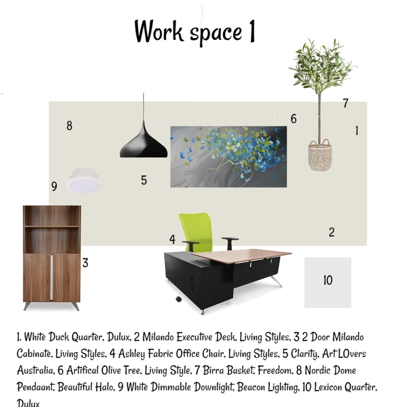 work space 1 Mood Board by undefined on Style Sourcebook