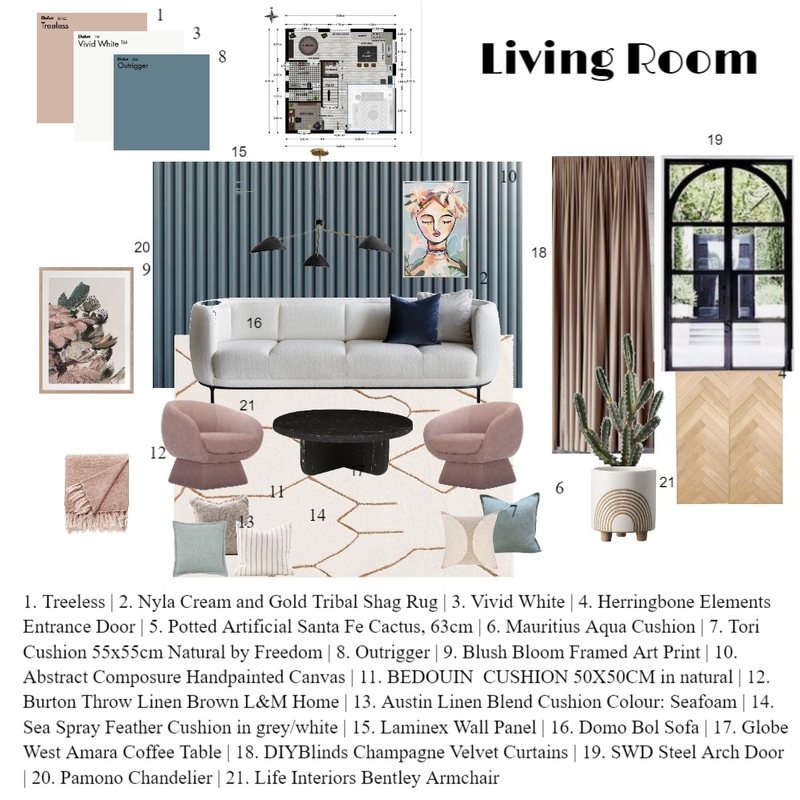 Living Rooms-Final Mood Board by pkadian on Style Sourcebook