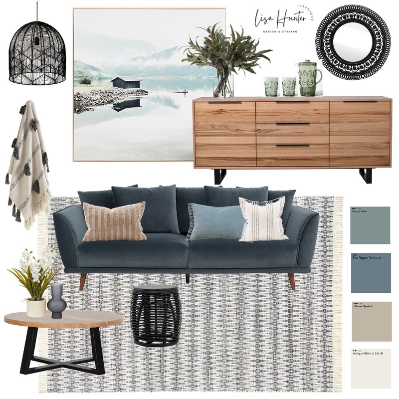 Modern Coastal Living Room Mood Board by Lisa Hunter Interiors on Style Sourcebook