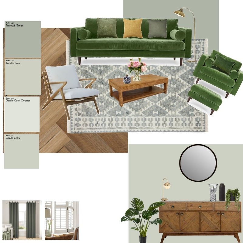 Green living room 1 Mood Board by NatNatCai on Style Sourcebook