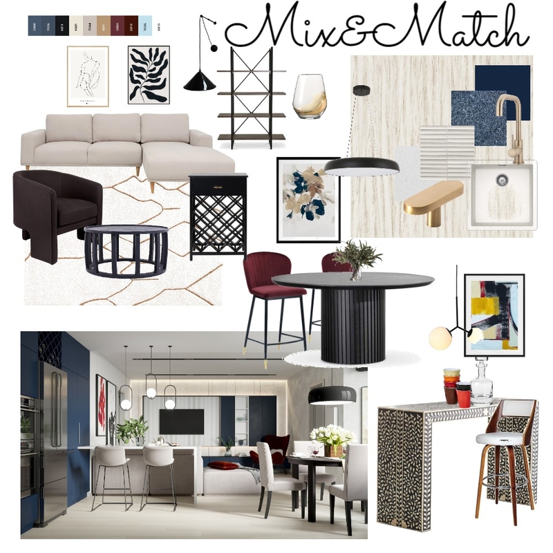 Memphis Mix&Match Mood Board by Anastasitri on Style Sourcebook