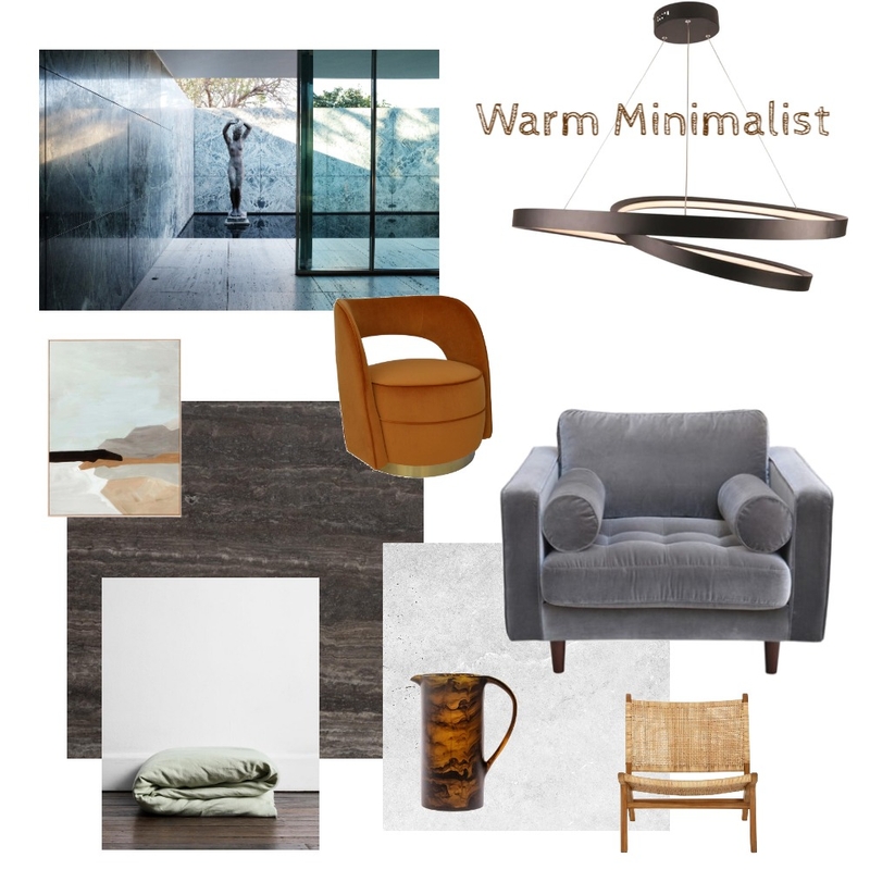 Warm Minimalist Mood Board by Juliet Fieldew Interiors on Style Sourcebook