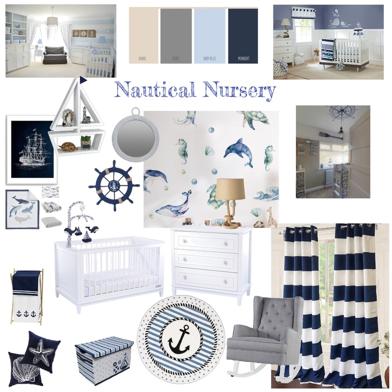 nautical nursery Mood Board by likeaqueen on Style Sourcebook