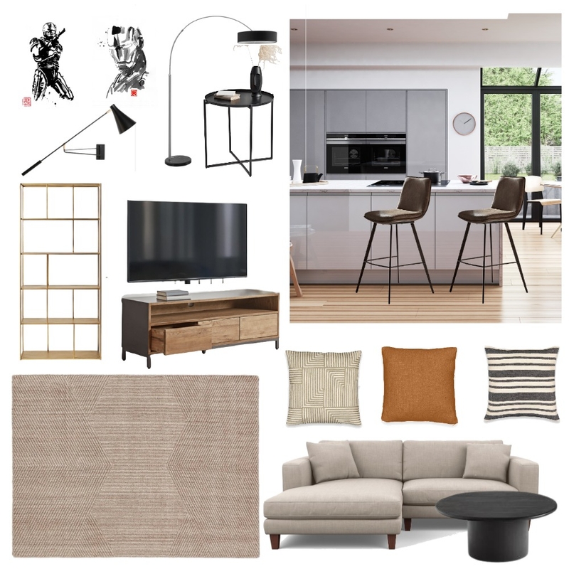 modern kitchen and living space1 Mood Board by Cinnamon Space Designs on Style Sourcebook