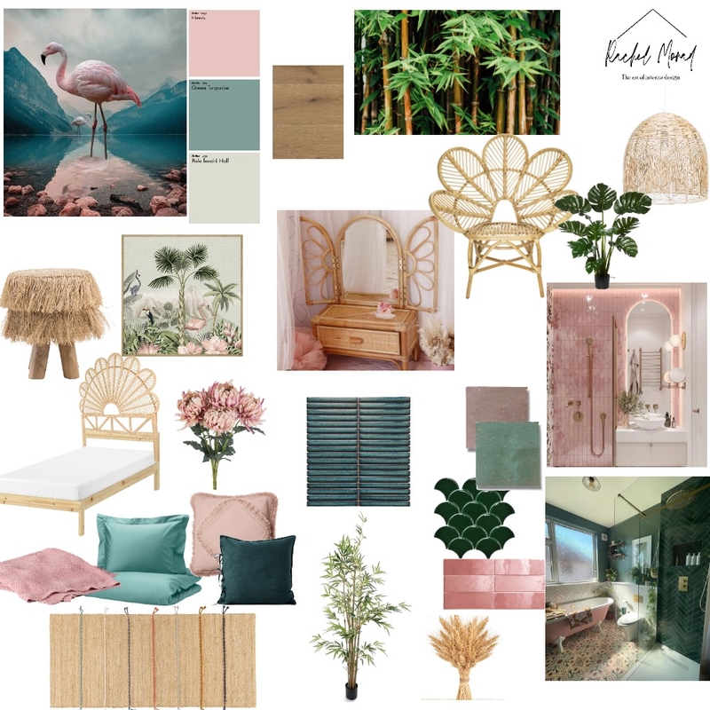 flamingo Mood Board by rachel morad on Style Sourcebook