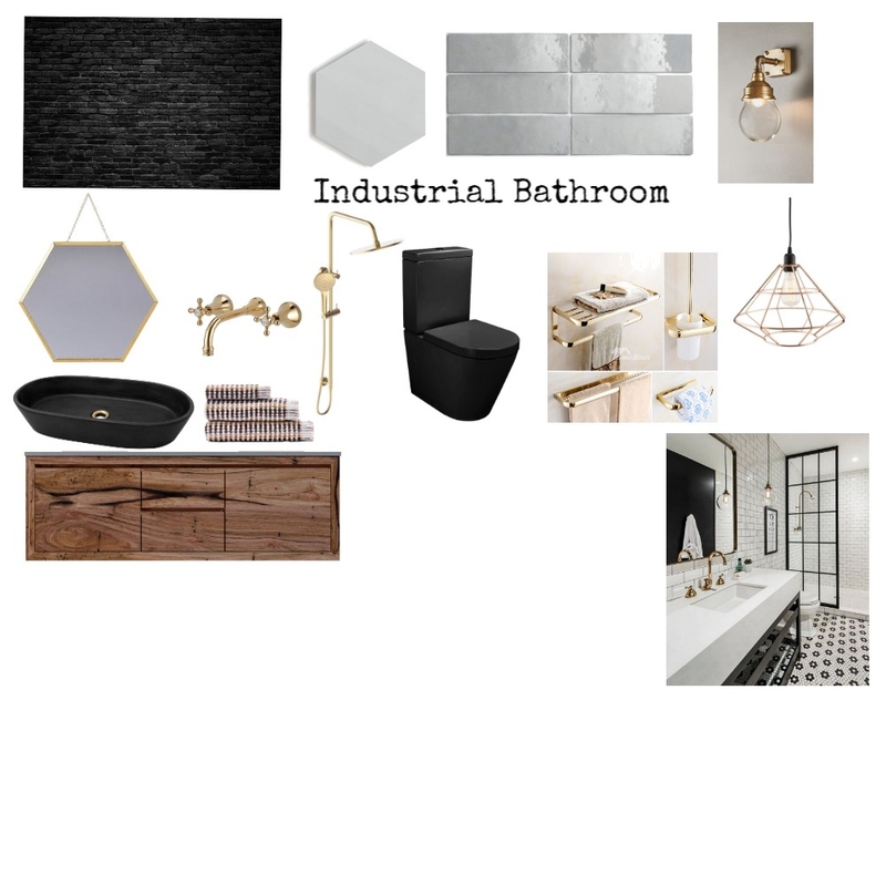 Industrial Bathroom Mood Board by Daniella@2414 on Style Sourcebook