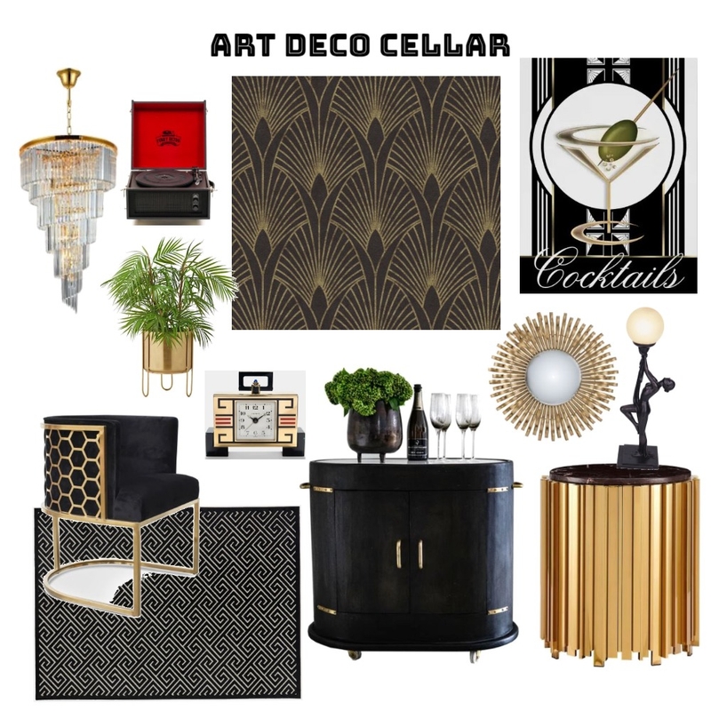 Art Deco Cellar Mood Board by whytedesignstudio on Style Sourcebook