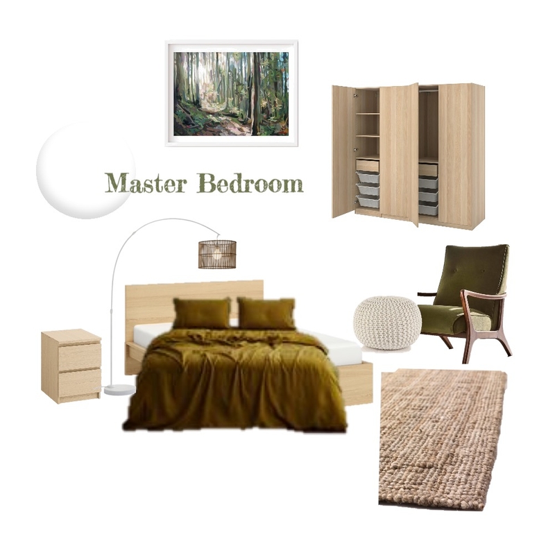 Nature Inspired Bedroom Decoration Mood Board by Abbey Brookes on Style Sourcebook