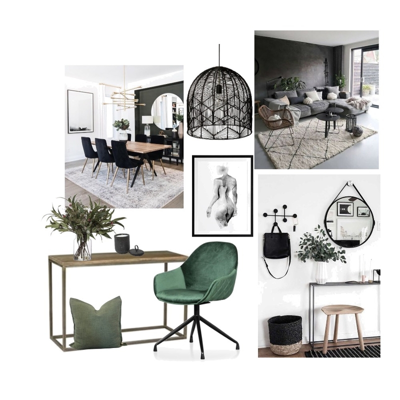 Accented achromatic Mood Board by Anel on Style Sourcebook