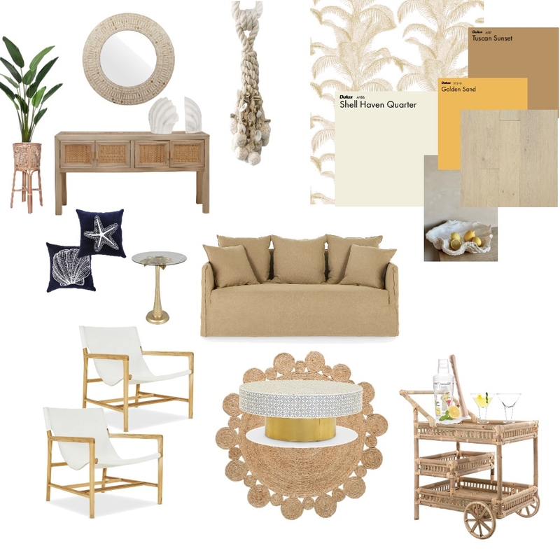 Ultimate Summer Escape Living Room Mood Board by CamilleArmstrong on Style Sourcebook