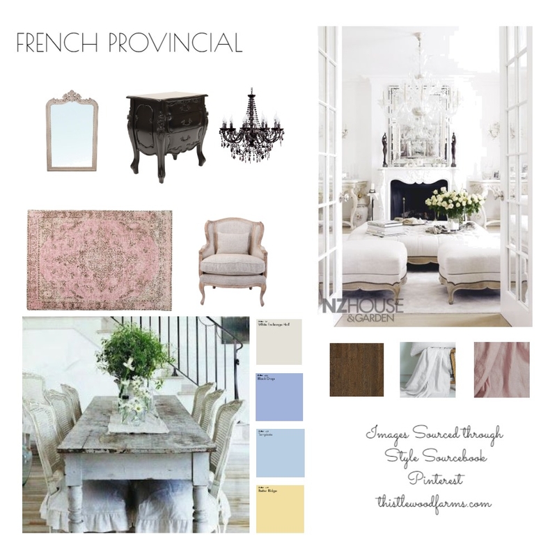 French Provincial Mood Board by Shona's Designs on Style Sourcebook