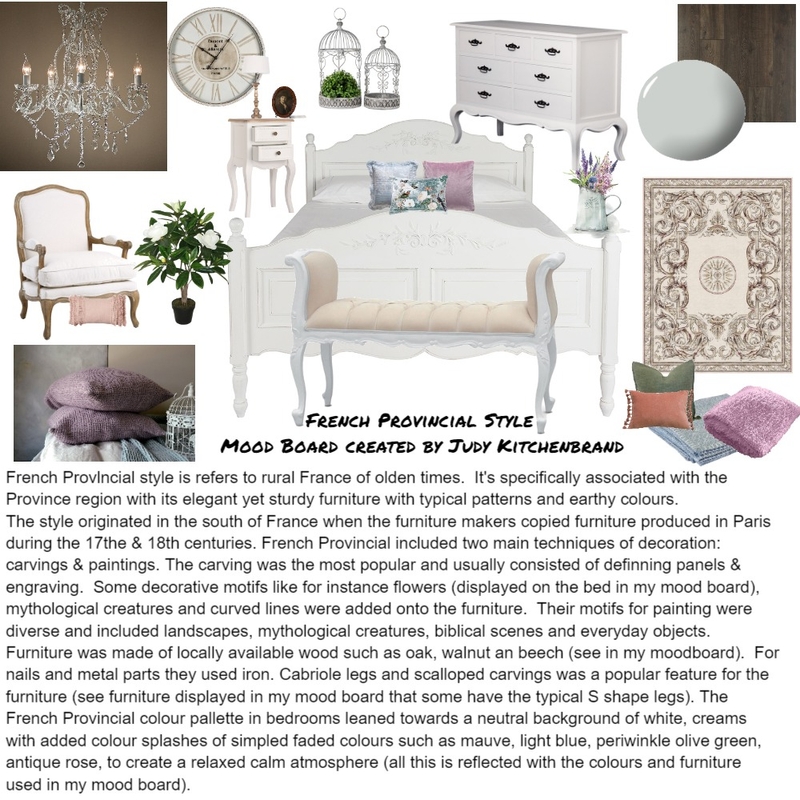 French Provincial Mood 5 Nov Mood Board by JudyK on Style Sourcebook