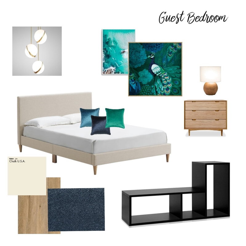 Guest-Bedroom Mood Board by NataMosk on Style Sourcebook