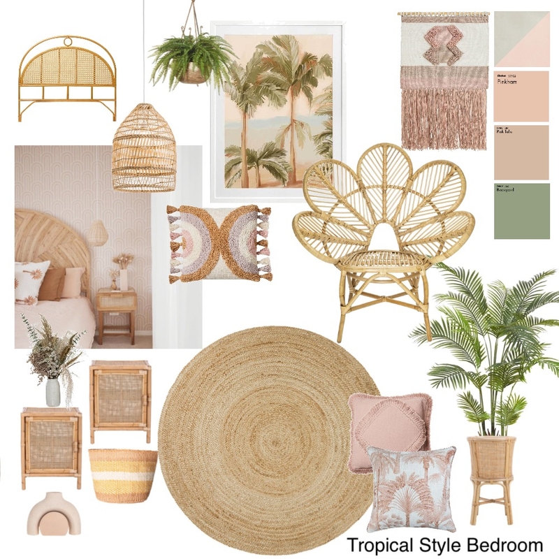 Tropical Bedroom Mood Board by Tabitha Sidrabs on Style Sourcebook
