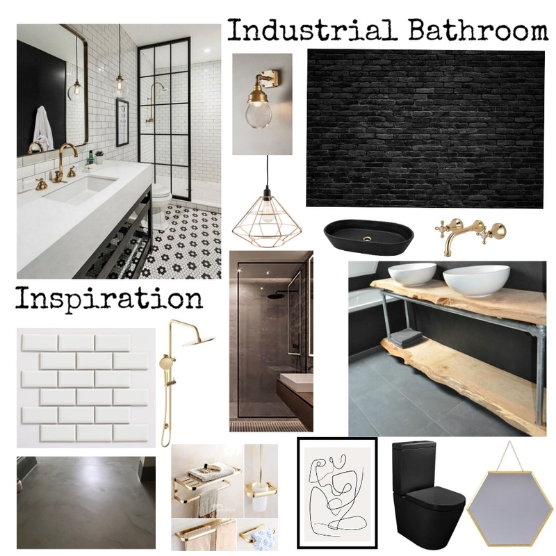 Industrial Bathroom Mood Board by Daniella@2414 on Style Sourcebook