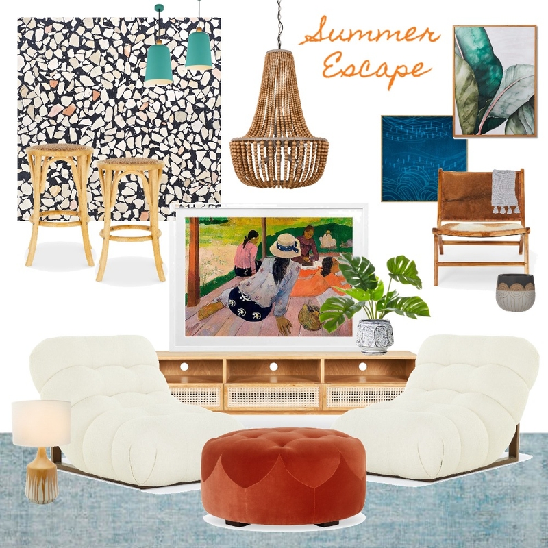 Summer Escape Mood Board by Juliet Fieldew Interiors on Style Sourcebook