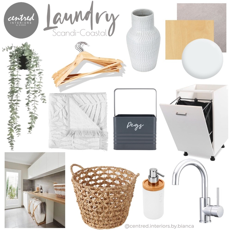 Laundry - Scandi Coastal Mood Board by Centred Interiors on Style Sourcebook