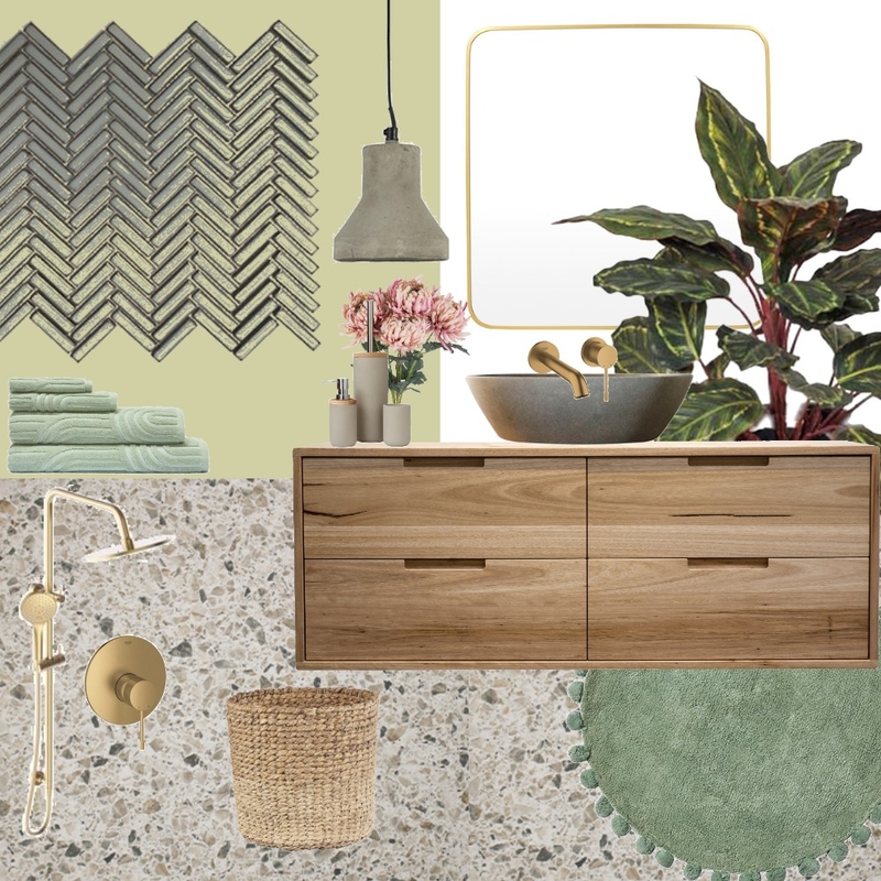 olive bathroom Mood Board by Vidhiamin on Style Sourcebook