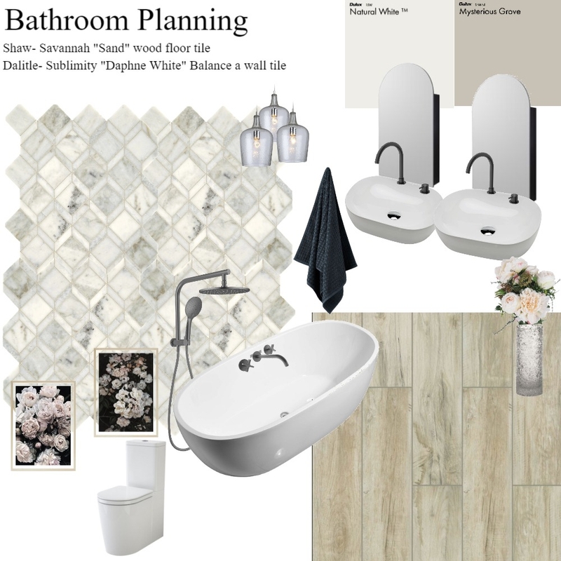 Bathroom Planning Mood Board by Katelyn Baldwin on Style Sourcebook