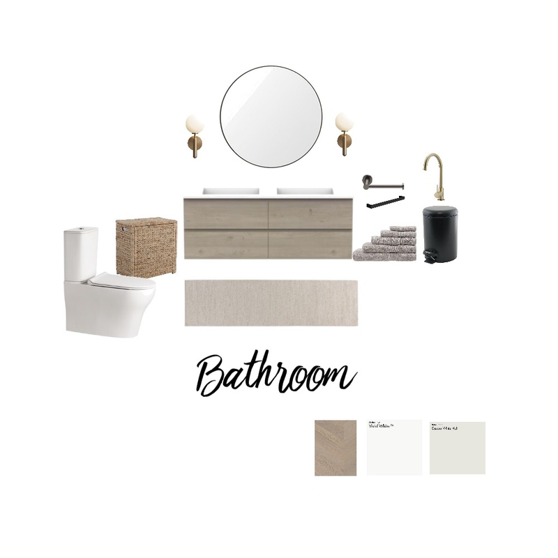 Bathroom Sample Board Mood Board by Elevare Co on Style Sourcebook