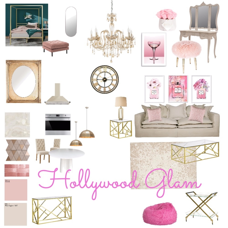 Hollywood Glam Mood Board by oliviaokeeffe on Style Sourcebook