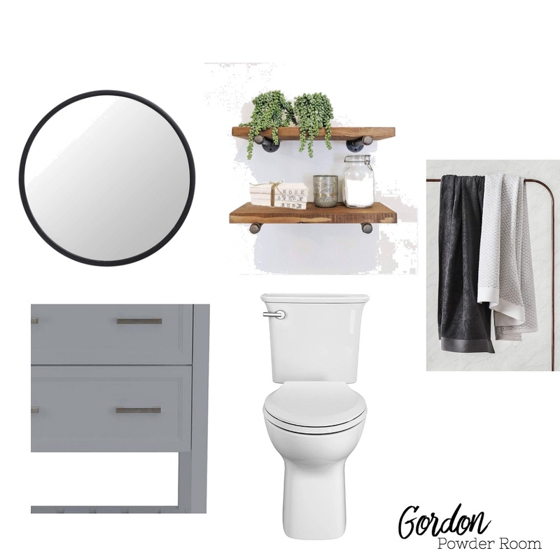 Gordon Powder Room Mood Board by Klee on Style Sourcebook