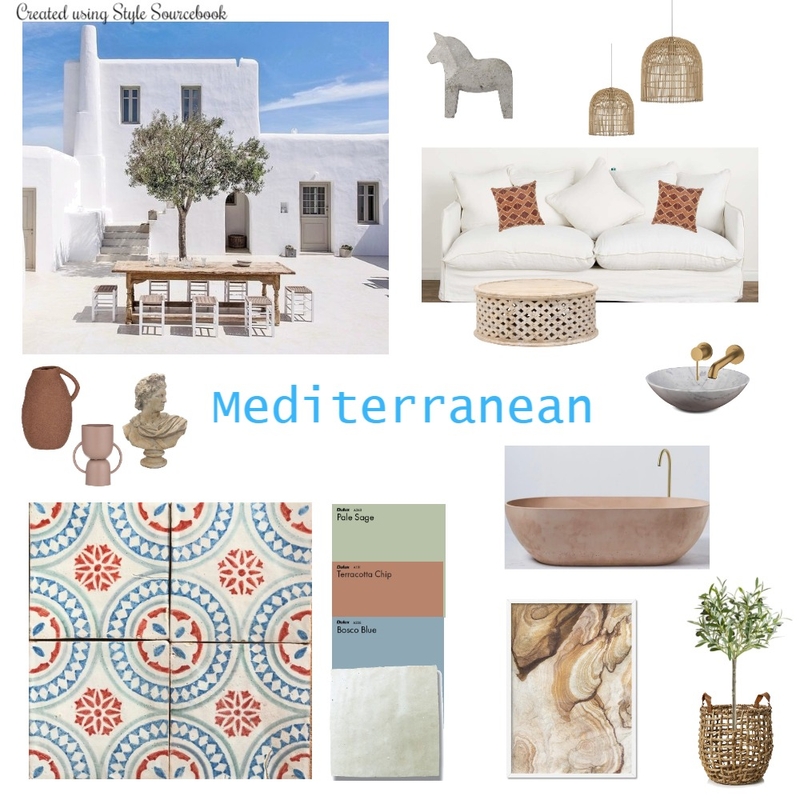 Mediterranean Mood Board by morganbeame on Style Sourcebook