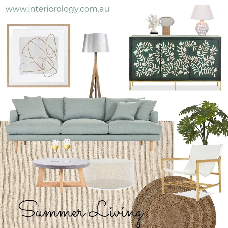 Summer Living Lounge Lovers Mood Board by interiorology on Style Sourcebook